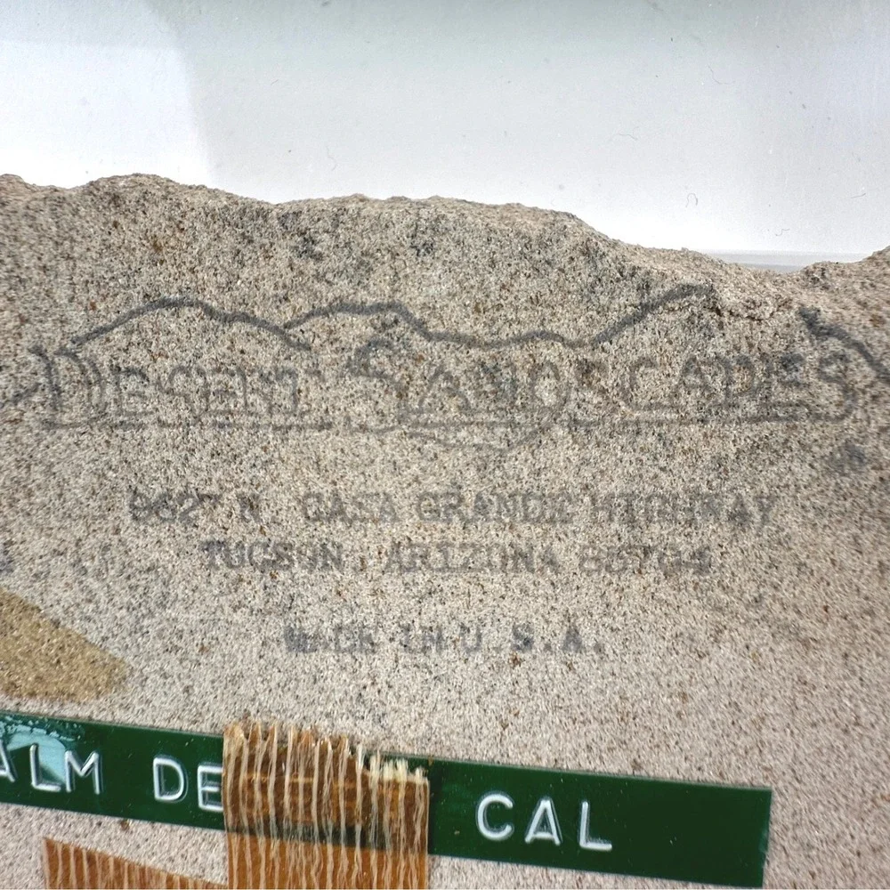 Desert Sandscapes Wall Clock Tan Brown Sandstone Southwest Vintage 1980s Arizona